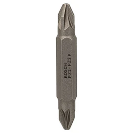 Bosch 2607001742 Screwdriver Bit Double, Pz 2-Pz 2, 45mm Length, Blue
