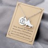 FUSTMW Ice Skating Necklace, Copper, Cubic Zirconia - Unisex, Ice