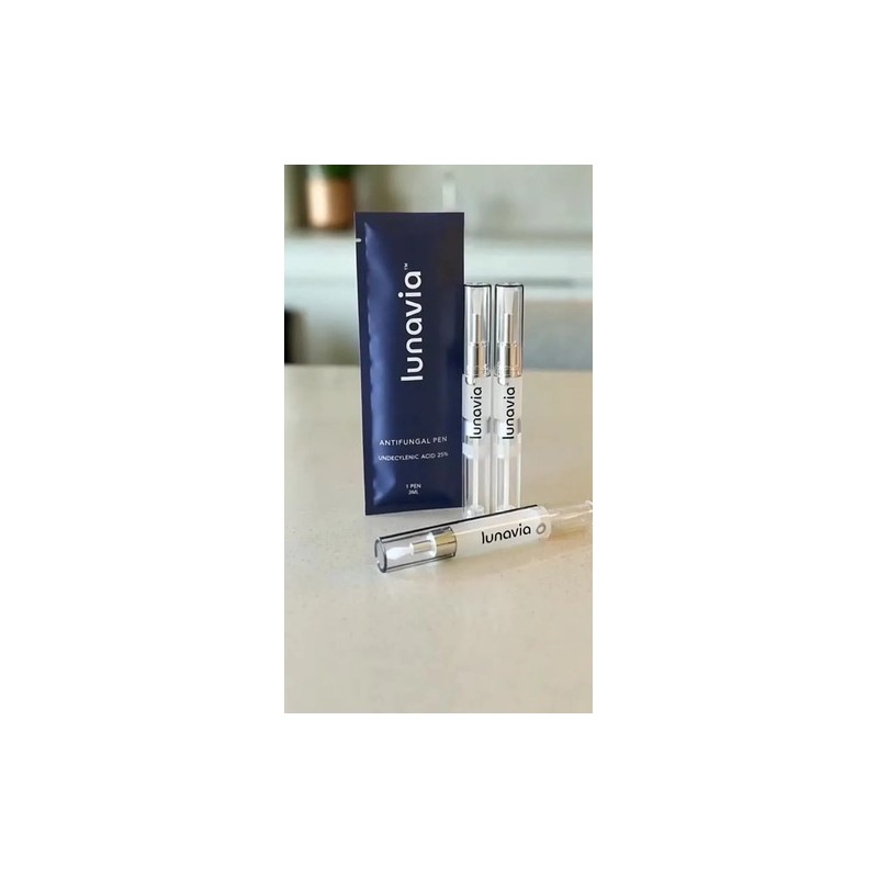 Lápiz Antimicótico Lunavia 3 Pzas 3 Ml Uñas Beige