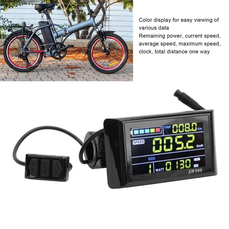 Yunir Electric Bike LCD Display, 24V 36V 48V 60V Electric