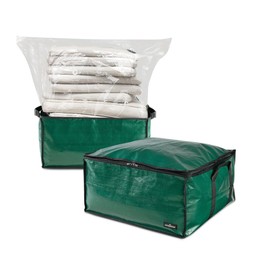 Compactor 2-in-1 Vacuum Storage Bags + Weatherproof Box for Small Dining Cushions, Space Saver Vacuum Storage Bags, Patio Cushion Storage