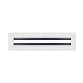 BUILDMART - 16x4 Mud in Air Vent Cover - Drywall Mud-in White Air Vent - Mud Linear Slot Diffuser - Register Grille for Ceiling and Walls - Texas Buildmart