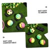 Vaguelly 4pcs Dark Wrist Return Balls Portable Elastic Rubber Rebound