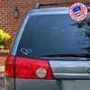Sunset Graphics & Decals Heart with Cross Car Decal Sticker