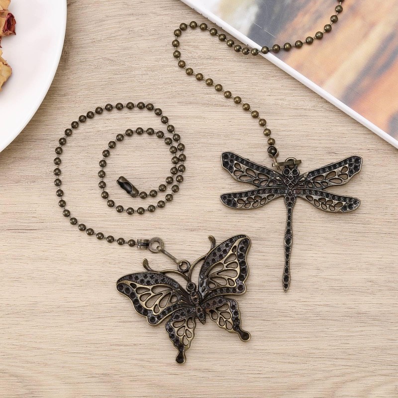 Micro Traders 4PCS Ceiling Fan Pull Chain Set 30cm Lamp