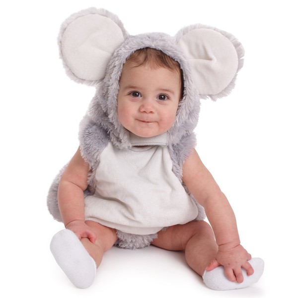 Dress Up America Baby Squeaky Mouse Halloween Pretend Play Costume - Beautiful Dress Up Set for Role
