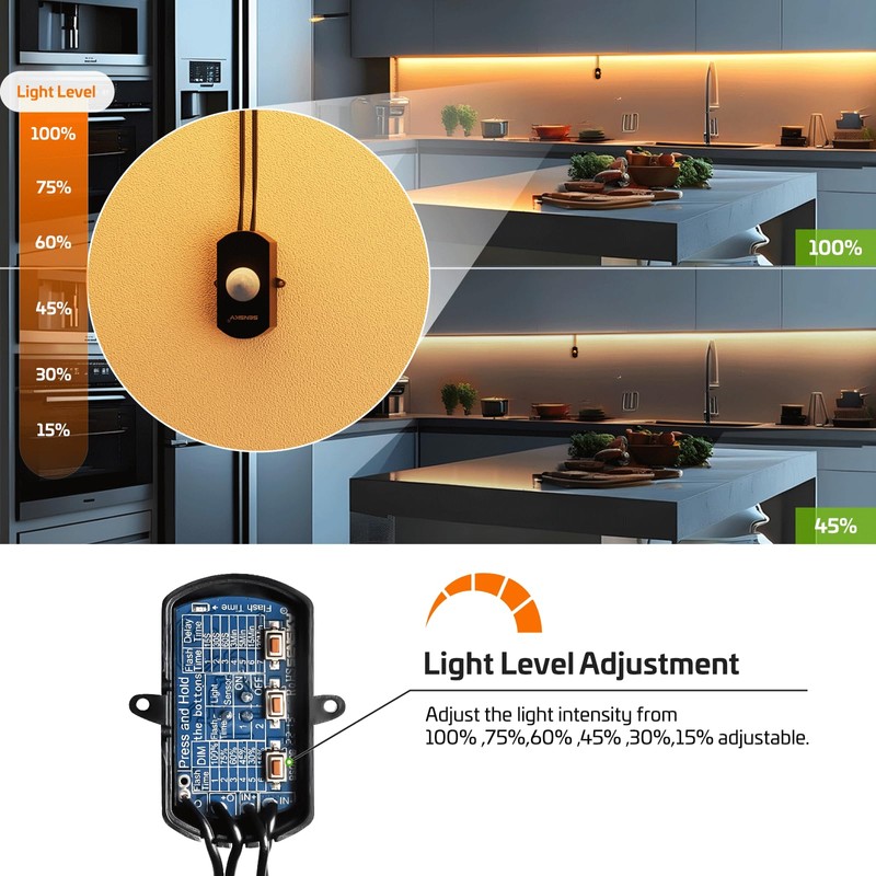 SENSKY BS010BB DC 12V/24V 3A Mini Dimmable Pir Motion Sensor