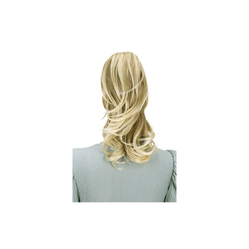 PRETTYSHOP 14" Hairpiece Ponytail Extensions Voluminous Wavy Strawberry Blonde Mix