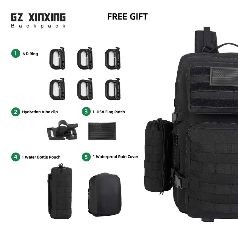 GZ XINXING 3 Day Assault Pack Military Tactical Army Molle