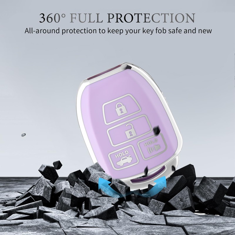 OFFCURVE Key Fob Cover for Toyota, Car Key Case for