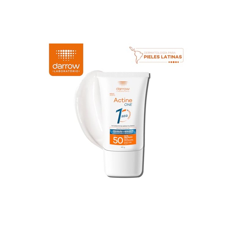 Darrow Actine One Protector Solar Facial Invisible FPS50 Acido Hialuronico