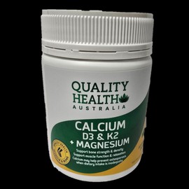 Quality Health Australia Calcium D3 & K2 + Magnesium 100 Tablets