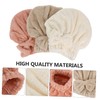 OATIPHO 3Pcs Absorbent Hair Towel Wrap Soft Coral Fleece Hair