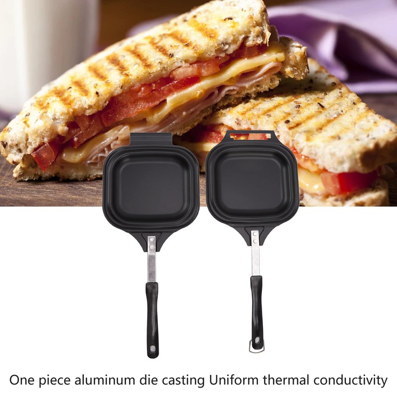 TOPINCN Frying Pan, Double Sided Aluminum Alloy Even Heating Pancake