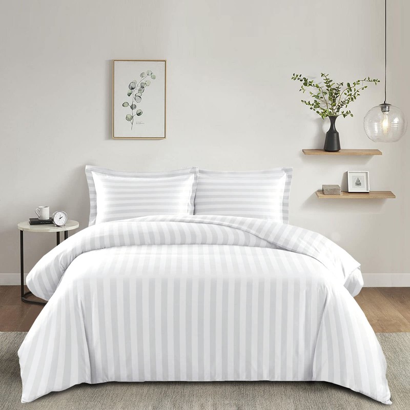 Imperial Rooms Duvet Cover Sets – Stripes Satin Quilt Cover