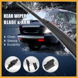 Partuto Rear Windshield Wiper Blade Arm Set 335mm 13 Inch for Volkswagen Jetta 2011 2012 2013 2014 2015 2016 2017 2018 Replacement