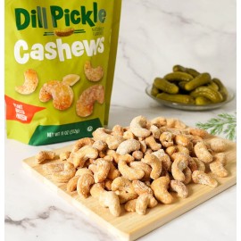 Platinum Dill Pickle Cashews 11 oz Resealable Snack High Protein Kosher Healthy Treat