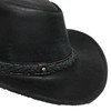 Bellmora Leather Cowboy Hat Traders Down Under, Black, Large