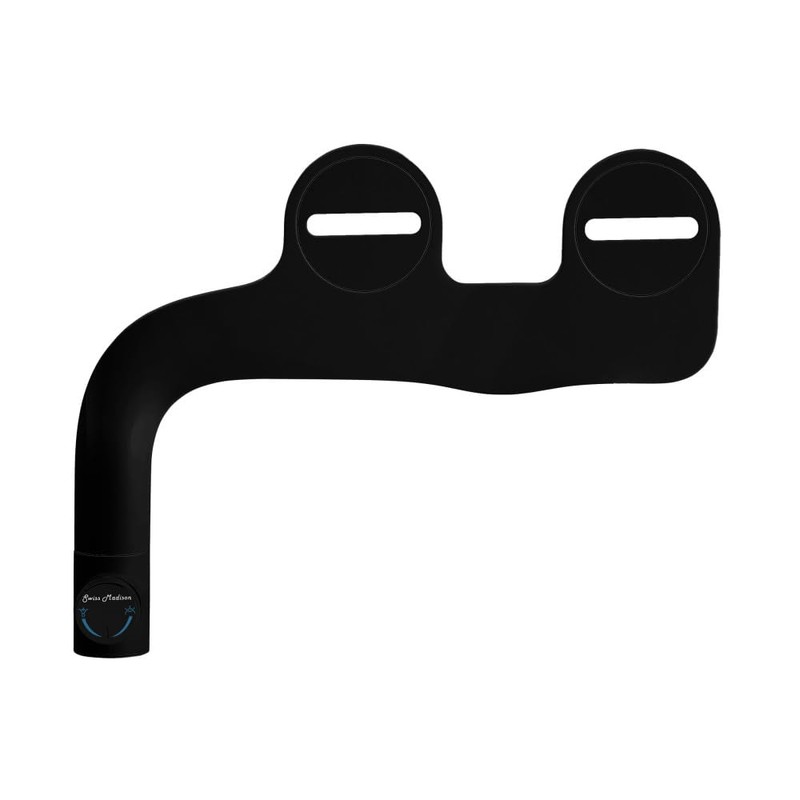 Montmartre Non-Electric Bidet Toilet Attachment in Glossy Black with Black