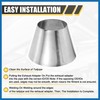 A ABSOPRO Car Mandrel Exhaust Bend Elbow Pipe 304 Stainless