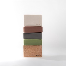 WeGym EVA foam blocks with Anti-Slip, Comfortable Grip, Sturdy Sides for Secure Workouts at Home, for Yoga, and Pilate Training (Eva, Forest)