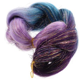 Healeved 2pcs Synthetic Braided Ponytail Extension with Colored Gradient Lightweight Braided Hair Piece for Women and Versatile Long Ponytail Wig for Cosplay Festivals and Daily Wear Skin