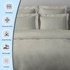 Pizuna Luxurios Cotton Pillow Cases 2 Pack Silver 50x75cm, 1000