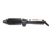 Foldable Hair Curler Straightening Brush Adjustable Temperature Anti Scald Ceramic