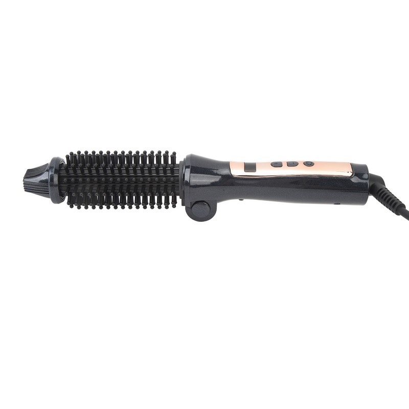 Foldable Hair Curler Straightening Brush Adjustable Temperature Anti Scald Ceramic