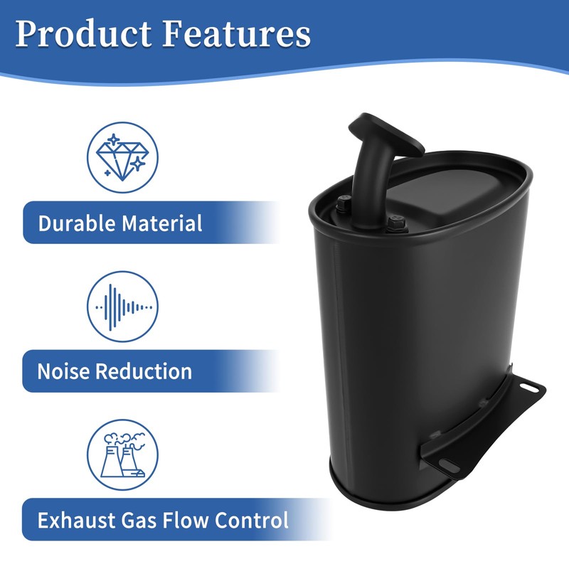Generator Muffler Silencer Kit, Compatible with Honda GX160 GX200 Clone