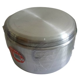 JACHNUN Aluminum Bowl Pot Cookware Original Traditional Yemenite Jewish Food Baking Cooking Dish 22cm Sealed (8.66 in)