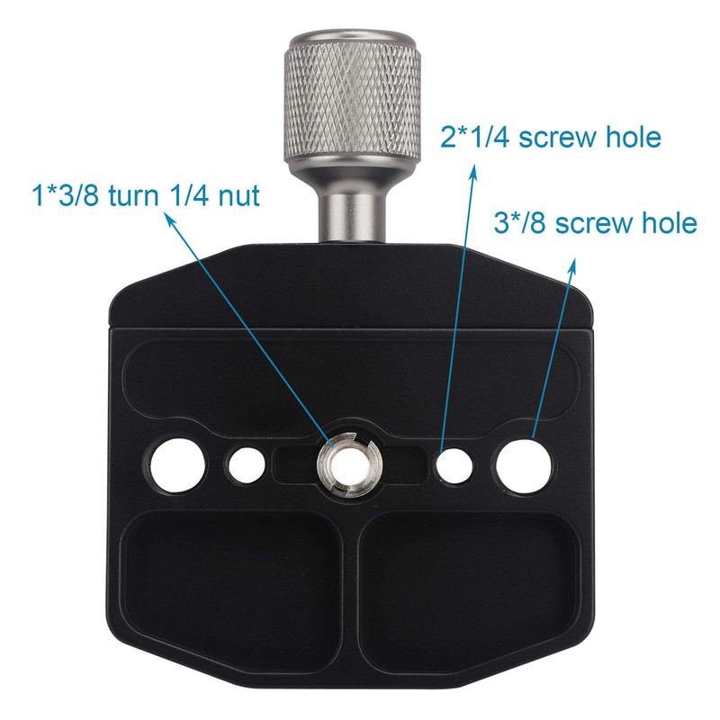 70mm クイックリリースクランプ Arca Swissスタイルプレート 三脚ボールヘッドユニバーサルクイックチェンジシート 一脚ヘッド三脚クイックリリースプレート