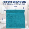Towelogy Premium Face Cloths 100% Combed Cotton Fade Resistant 33x33cm