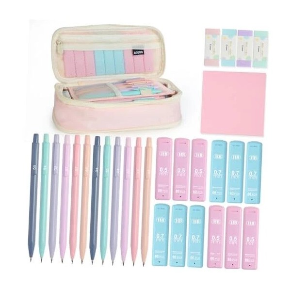 Does Not Apply Mechanical Pencil Set with Cute Pencil Case,