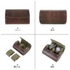 Contact's family 2 Piece Oval Watch Storage Box Genuine Leather
