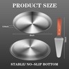 tchrules 8 Inch Pizza Pan Set of 8, Stainless Steel