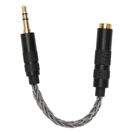 4.4mm Balanced Female to 3.5mm Stereo Male Adapter Cable, Lossless Sound Transmission, Gold Plated Connectors, for Headphones, Cell Phones, Tablets (Cool Grey)