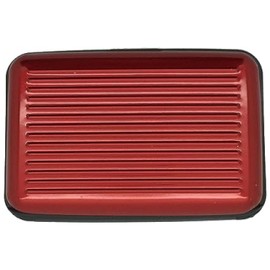 Lizzy RFID Blocking Credit Card & ID Wallet Travel Organizer Cover Holder (Red)