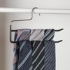 SHIMOYAMA Pants Hangers, 5 Pack, Double Rod Pant Hanger for