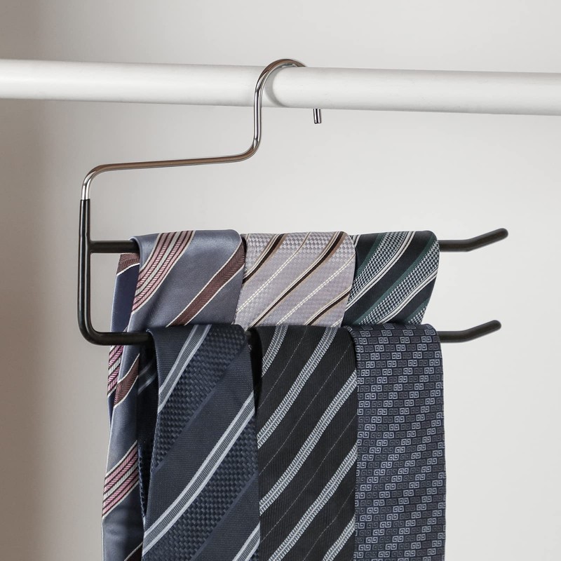 SHIMOYAMA Pants Hangers, 5 Pack, Double Rod Pant Hanger for