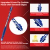 Keewaki Cross-Tip Carbide Drill Bits with Serrated Teeth, 5/32"–1/2" 10-Piece