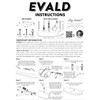 EVALD Heavy Duty Floating Shelf Bracket | 8-Inch Floating Mantel
