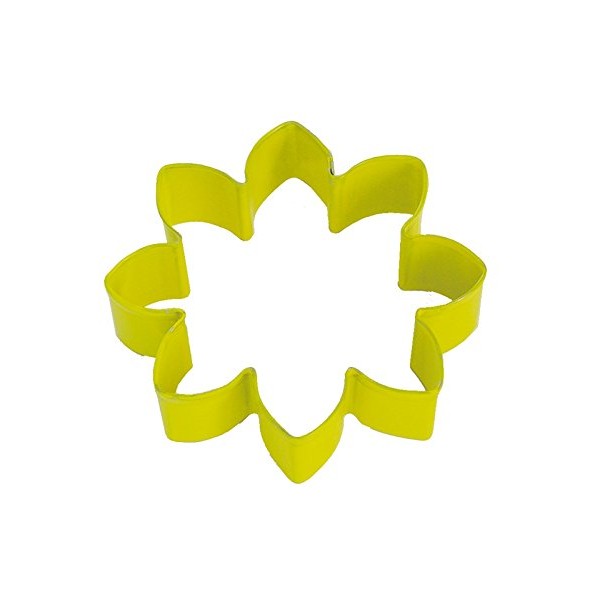 R&M Daisy 3.5 " Cookie Cutter Yellow With Brightly Colored, Durable, Baked-on Polyresin Finish