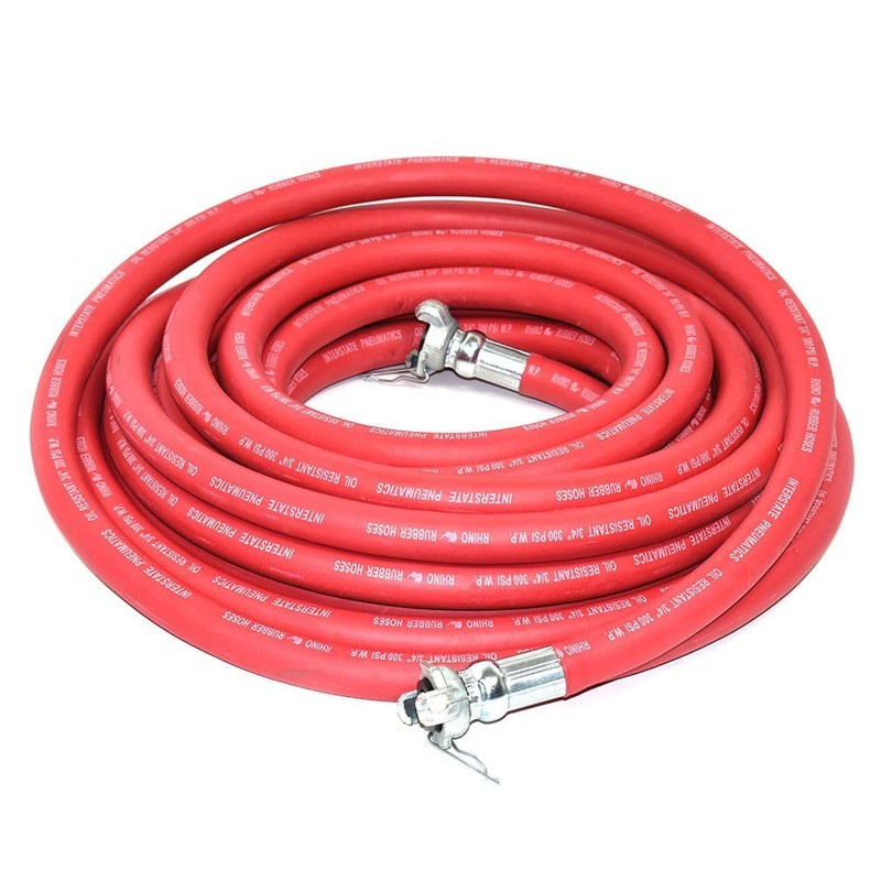 Interstate Pneumatics HJ19-050E Jack Hammer Red Rubber Air Hose 3/4