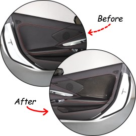 carmotion88 ABS Carbon Car Door Panel Trim Accessories Kit For Corvette C8 Z06 Z51 2020-2024