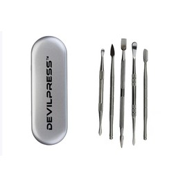 DEVILPRESS™ 6 PIECE ROSIN PRESS WAX DAB TOOL KIT SET