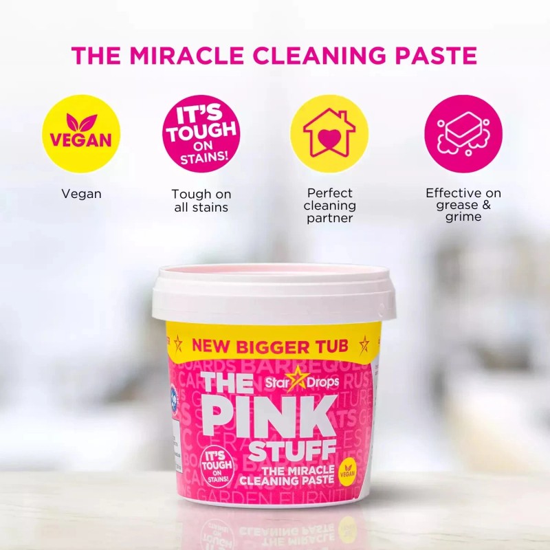 The Pink Stuff Miracle Cleaning Kit, Paste with Dual-Sided Sponge