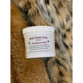 Shell Creek Lures Predator Bait, Bobcat Meat W/Additives, Coyote Fox Bobcat Raccoon Trapping Lure - 8 oz