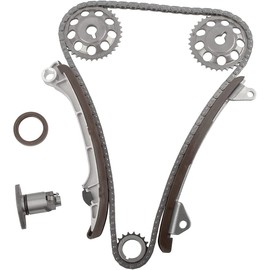 WEDOAUTO Timing Chain Kit Fit For Pontiac Vibe 2003-2006, For Toyota Celica 2000-2005, For Corolla 2005-2006, For Matrix 2003-2006 1.8L L4 Replace# TK916 TK916 TKTY315A ETCK0131 170-2400 AW9405