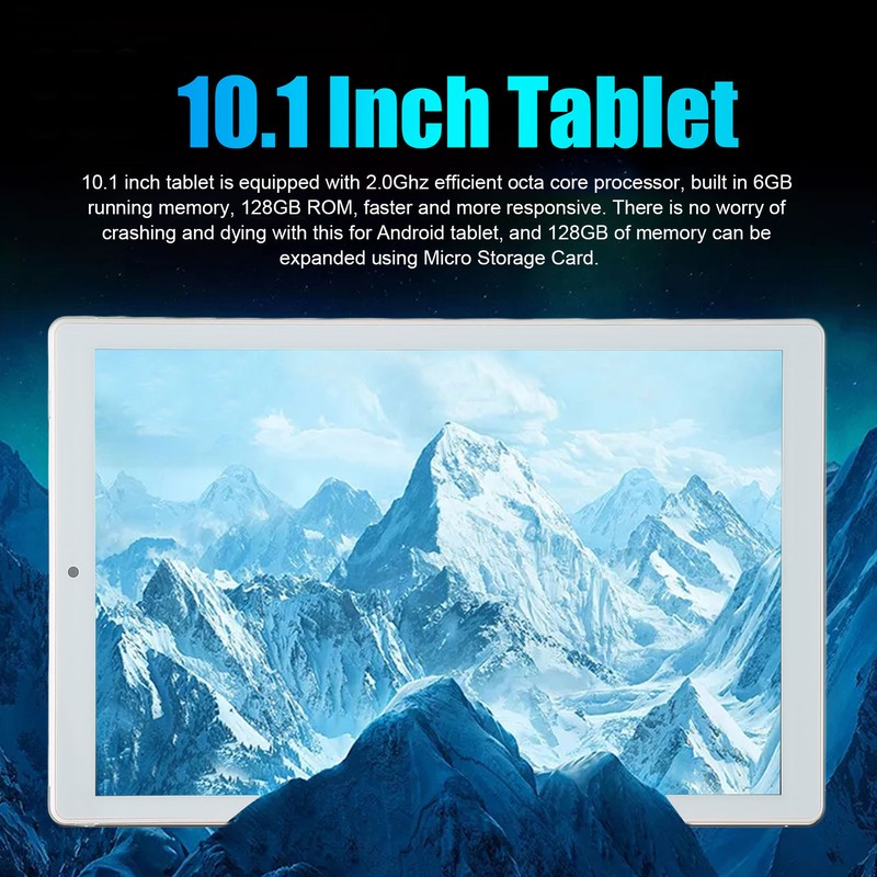 10.1in Tablet 6GB RAM 128GB ROM Front 5MP Rear 8MP